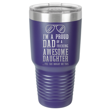 I'm a Proud Dad 30oz Ringneck Tumbler